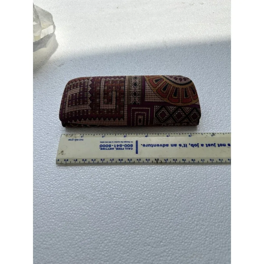 Mid Century Mod Eyeglass Case From England Geometric Retro True Vintage